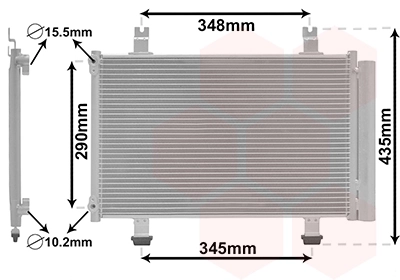 Radiador de aparelho de ar condicionado Suzuki Swift 3 RS