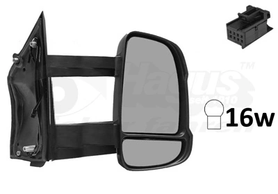 Купить 735440390 Peugeot/Citroen Боковое зеркало заднего вида правое