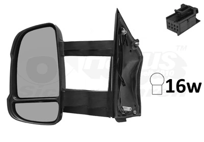  Левое боковое зеркало Peugeot Boxer 3