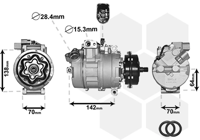 5800K087 VAN Wezel Компрессор хладагента