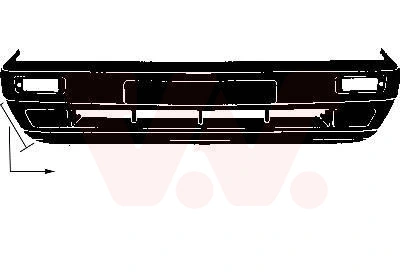 Pára-choque dianteiro Volkswagen Golf 2 19E, 1G1