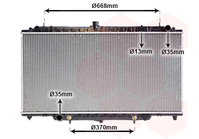 Radiador de esfriamento de motor Nissan Patrol Y61