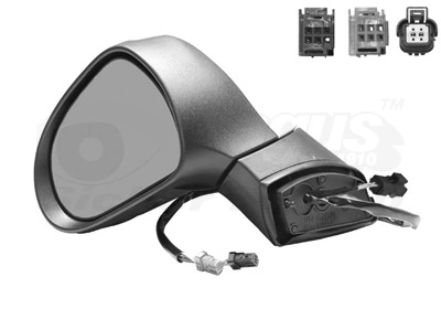 Espelho de retrovisão esquerdo Peugeot 207 WA, WC