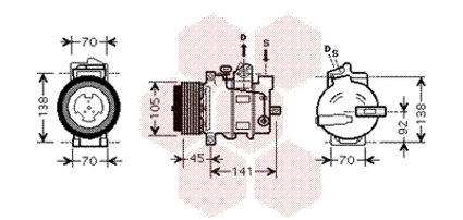 Купить 4711467 Denso Компрессор климатической установки