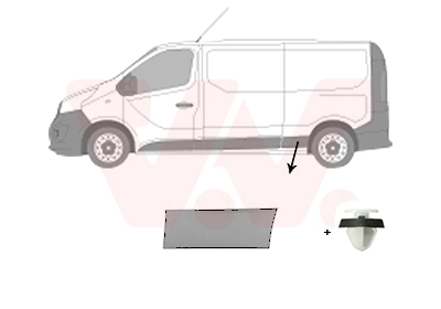 Накладка крыла заднего левого 93868749 Peugeot/Citroen