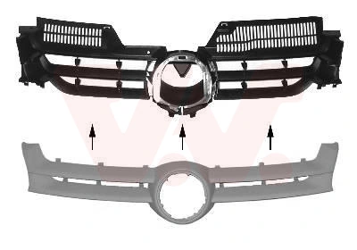 Grelha do radiador Volkswagen Golf 5 1K1