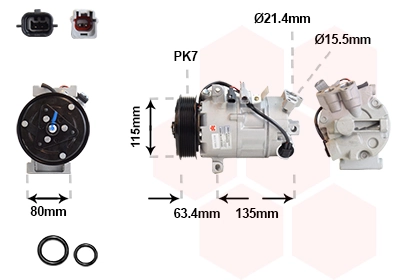 4300K630 VAN Wezel Компрессор хладагента