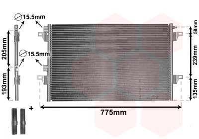 Radiador de aparelho de ar condicionado Renault Espace 4 JK0
