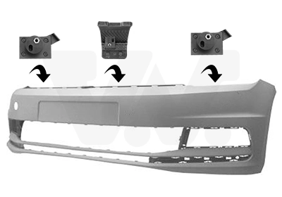 Pára-choque dianteiro Volkswagen Touran 3 5T1