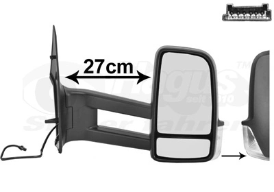 Наружное зеркало правое Mercedes Sprinter II 4,6-t фургон (906) (2006 - 2020) цена, от 149.68 USD