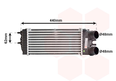 Radiador de intercooler Peugeot Partner 1 5F