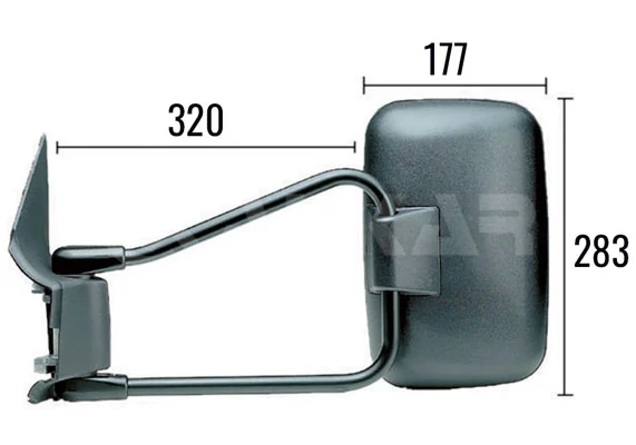  Левое боковое зеркало Mercedes Sprinter 