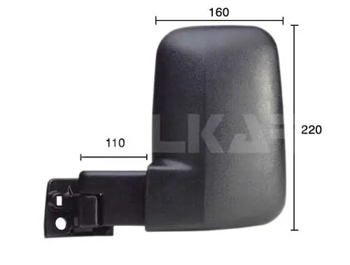 Espelho de retrovisão esquerdo Ford Transit 4 T