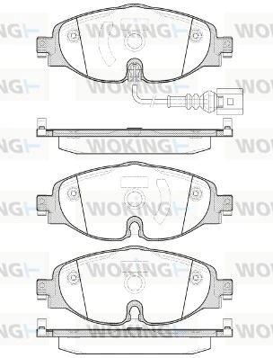 P1415301 WOKING Pastillas de freno delanteras original y equivalente