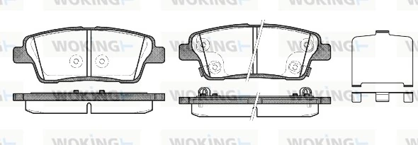 Задние тормозные колодки 161551 Power Stop