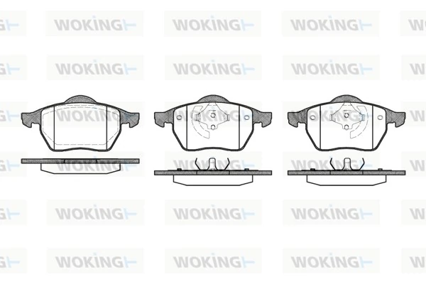 Sapatas do freio dianteiras de disco Volvo V70 1 LV
