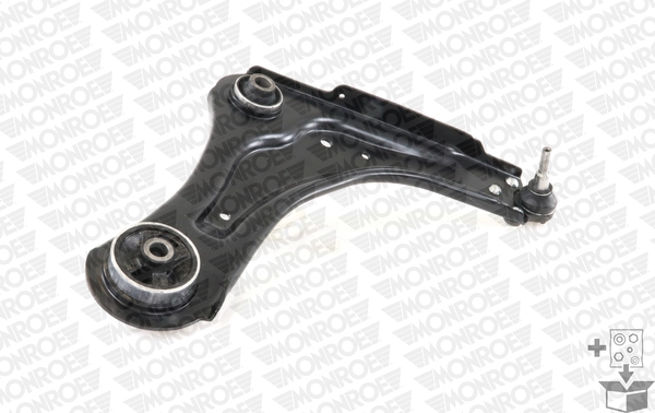 Braço oscilante inferior direito de suspensão dianteira Renault Laguna III BT0, BT1