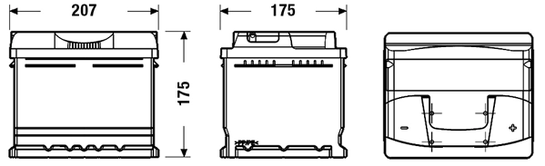 CB442 Exide Аккумуляторная батарея