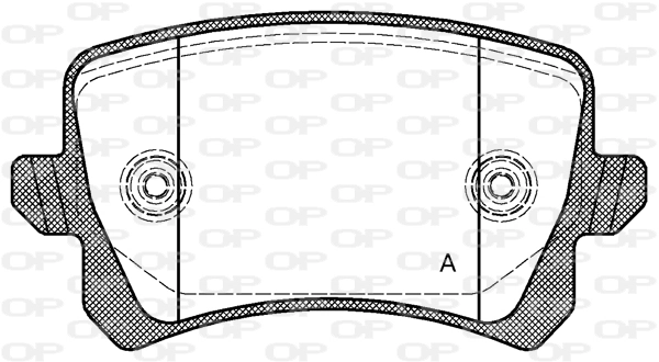 Sapatas do freio traseiras de disco Volkswagen Tiguan 1 5N1, 5N2