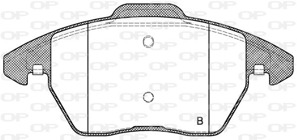 Sapatas do freio dianteiras de disco Audi A3 8P1
