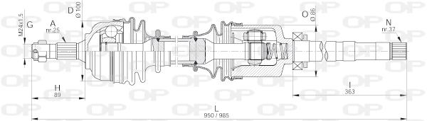 DRS622900 Open Parts
