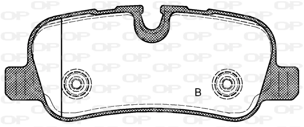 1619791680 Peugeot/Citroen Sapatas do freio traseiras de disco