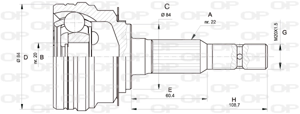 CVJ530710 Open Parts