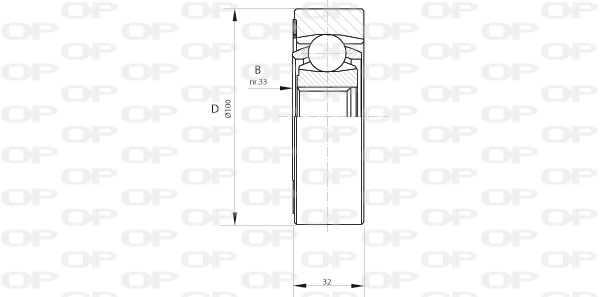 CVJ540820 Open Parts