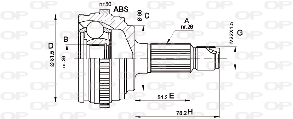 CVJ551010 Open Parts