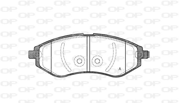 Pastillas de freno delanteras BPA098602 Open Parts