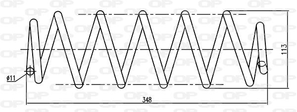 Mola traseira Citroen C4 1 LC