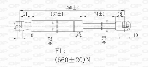 Amortecedor da capota Ford Mondeo 3 B4Y