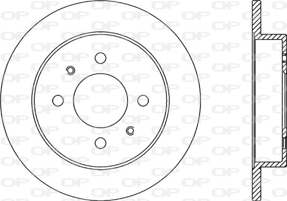 Disco do freio traseiro Mitsubishi Colt 4 CAA