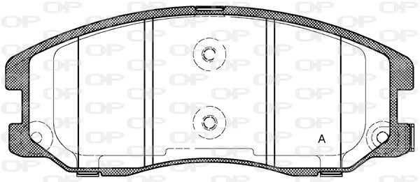 Sapatas do freio dianteiras de disco Chevrolet Captiva 1 C100