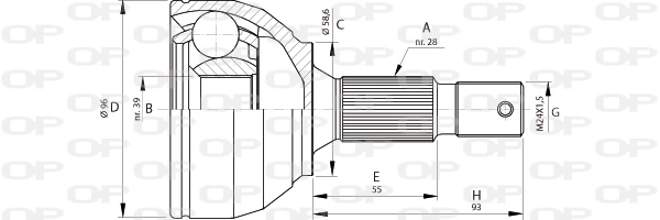 CVJ569510 Open Parts