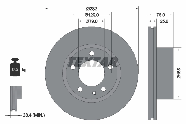 2S611113AK Ford Диск тормозной передний