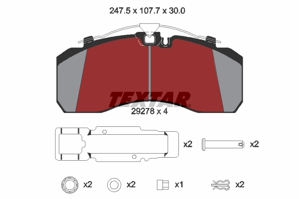 Тормозные колодки Даф 95 XF I