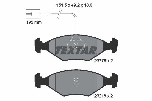 Передние тормозные колодки 71770960 Fiat/Alfa/Lancia