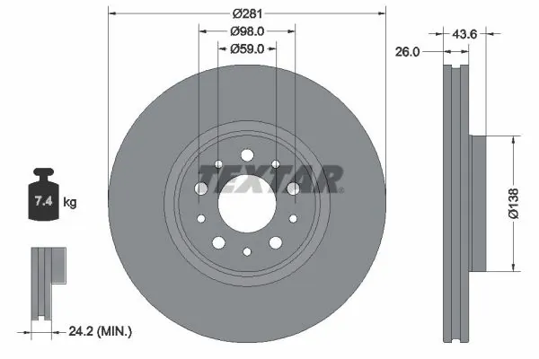 Купить BG5188C Polcar Ротор тормозной