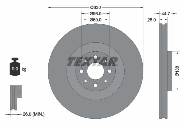 986479648 Bosch Диск тормозной передний
