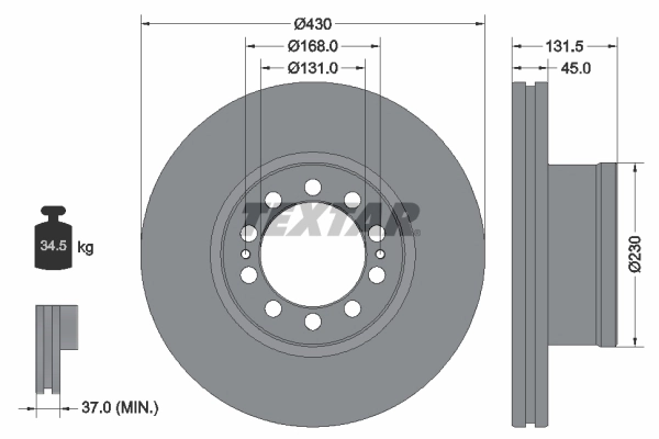 Передние тормозные диски A9604210312 Mercedes