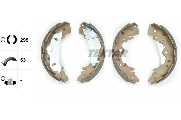 Колодки тормозные задние барабанные TEXTAR 91065800