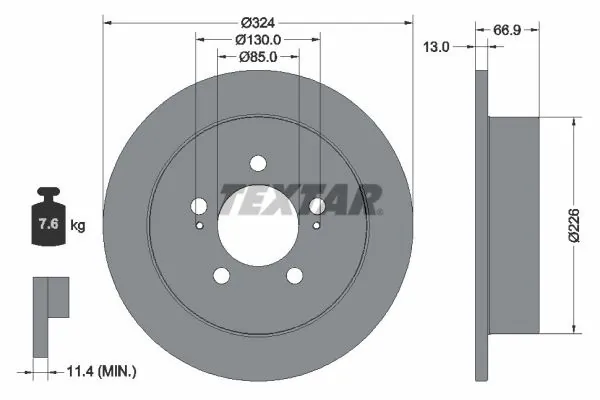 4840138000 Ssang Yong Дисковый тормоз