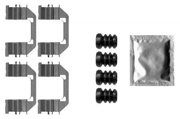 95282253 Peugeot/Citroen Комплект пружинок крепления дисковых передних колодок