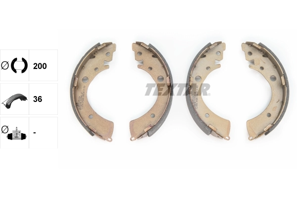 BD0912 AMP/Paradowscy Барабанные тормозные колодки