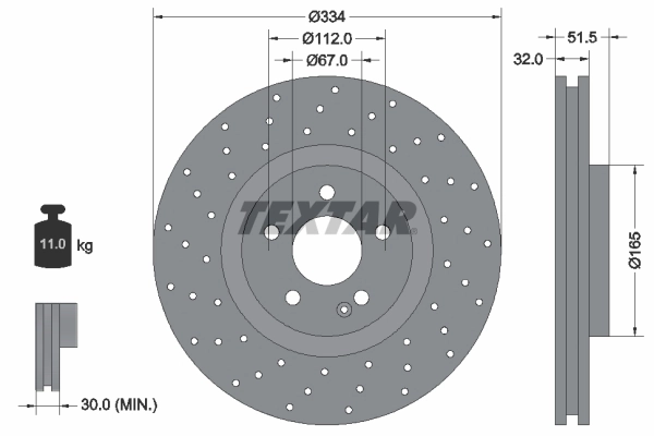 Купить A129421231264 Mercedes Ротор тормозной
