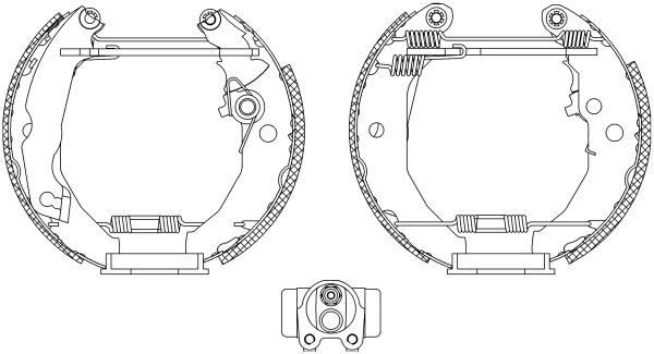 Купить 1648631 Ford Задние барабанные тормозные колодки