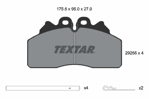 2925601 Textar Колодки тормозные дисковые комплект
