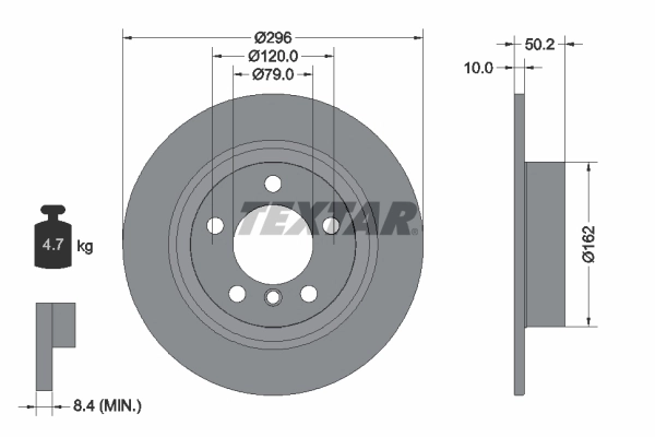 Задний тормозной диск BMW 34219811540 цена, от 51.41 USD