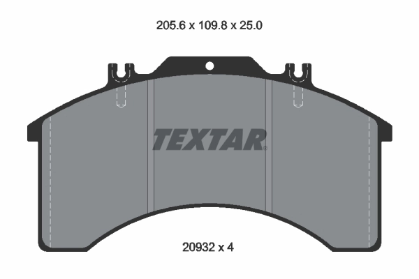 2903203 Textar Колодки передние